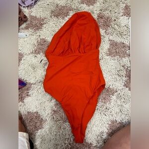 BUMP SUIT Bright Orange One-Piece Swimsuit